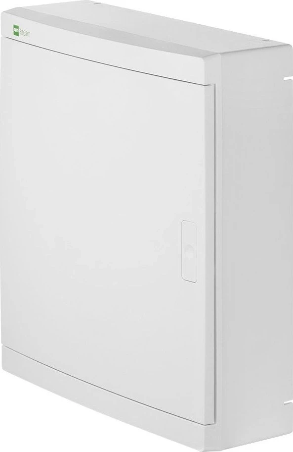 Elektro Plast Nasielsk 2425-00 Elegantiškas modulinis skirstomasis skydas 2x12 paviršiuje montuojamas IP40 N+PE baltos durys 2425-00