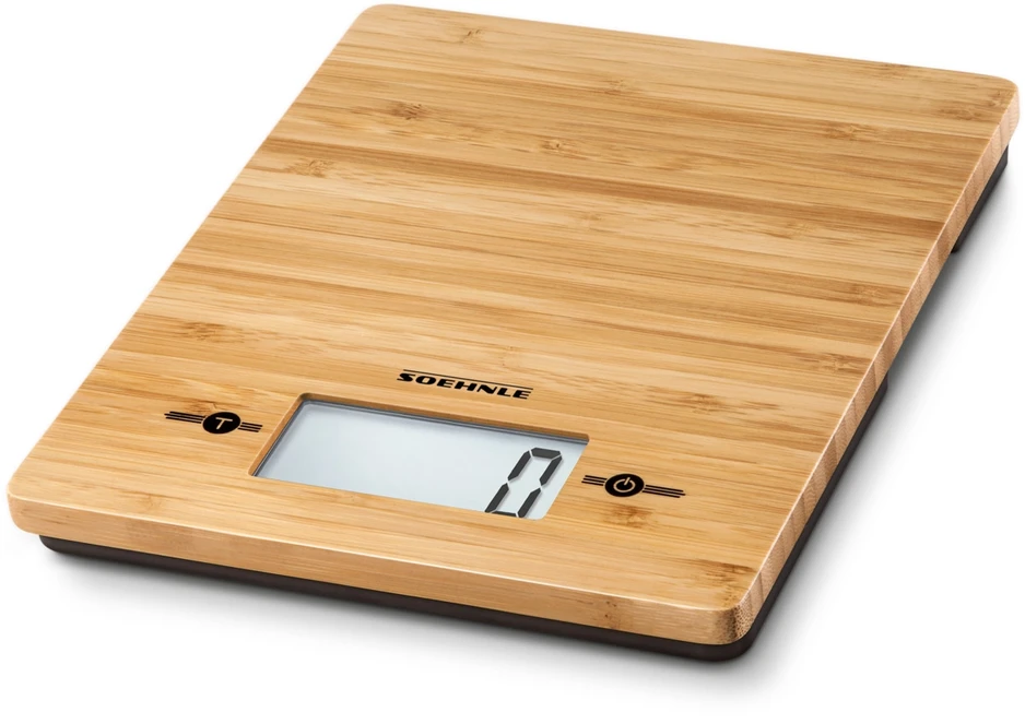 Virtuvinės svarstyklės Leifheit Maisto Svarstyklės - Soehnle Bamboo 5kg 1g Precision Brown