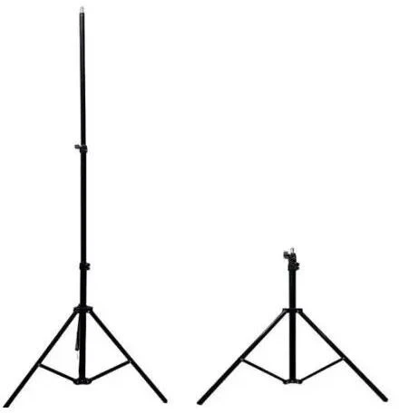 Elight 21M Premium Stabils Metāla Izveklams Statīvs 2.1m max 1/4 skrūves Led Gredzena / Kameras fix Melns