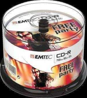 Emtec 50 CD-R diskų pakuotė