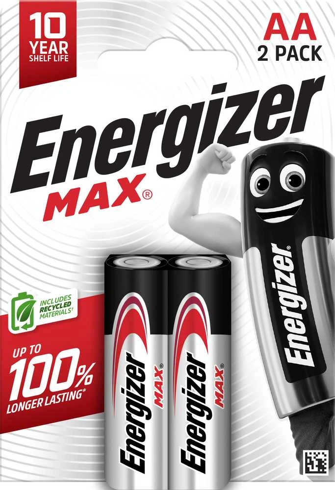 Energizer Max AA baterijų pakuotė