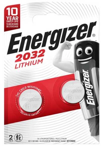ENERGIZER LITHIUM CR2032 2PK