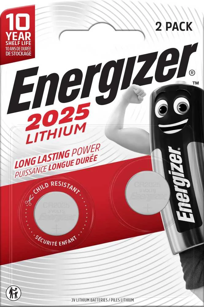 ENERGIZER Baterija CR-2025 - 2vnt..