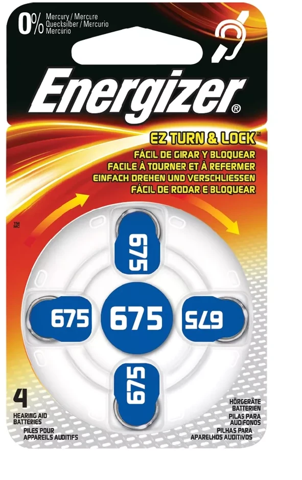 ENERGIZER 675 ZINC AIR TL4
