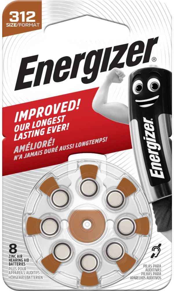 ENERGIZER HEARING AID 312 -8 PACK