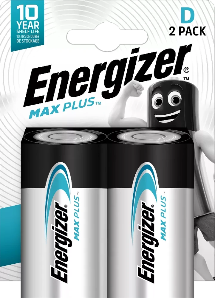 ŠARMINĖ BATERIJA BAT-LR20-MAXPLUS*P2 1.5 V LR20 (D) ENERGIZER