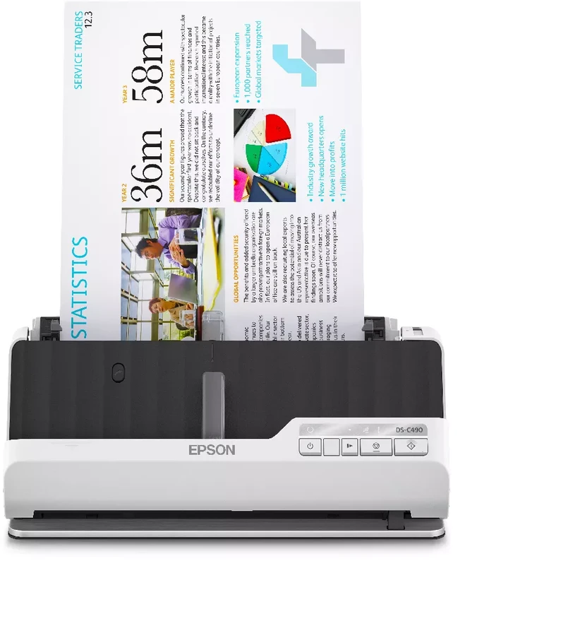 Skeneris Epson | Aukščiausios kokybės kompaktiškas skaitytuvas | DS-C490 | Lakštinis | Laidinis