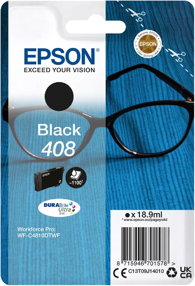 Epson DURABrite Ultra 408L | Ink cartrige | Juodas