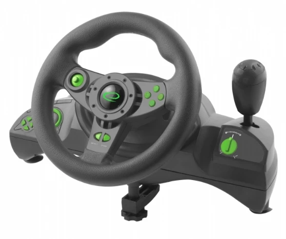 Steering wheel Esperanza Nitro EGW102 (PC, PS3, juodos spalvos)