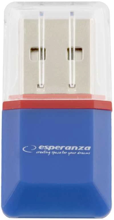Esperanza MicroSD EA134B Mėlynas USB2.0 (MicroSD Pen Drive)