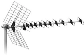 eStar Iskra Antena DTX-48F Yagi 21-69 Juodas Juodas