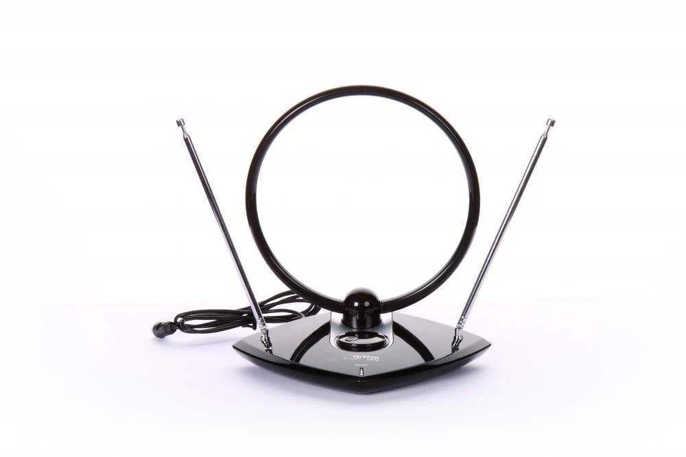 eSTAR T-415A kambarinė antena su žiedu ir teleskopinėmis antenomis