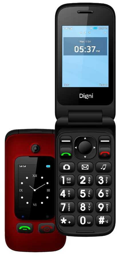 Mygtukinis telefonas eStar Digni Flip 32MB Red