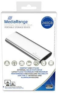 Išorinis kietasis diskas SSD|MEDIARANGE|Skaitymo greitis 450 MB/s|Rašymo greitis 420 MB/s|Form factor M.2|NVMe Yes| 240 GB|MR1101