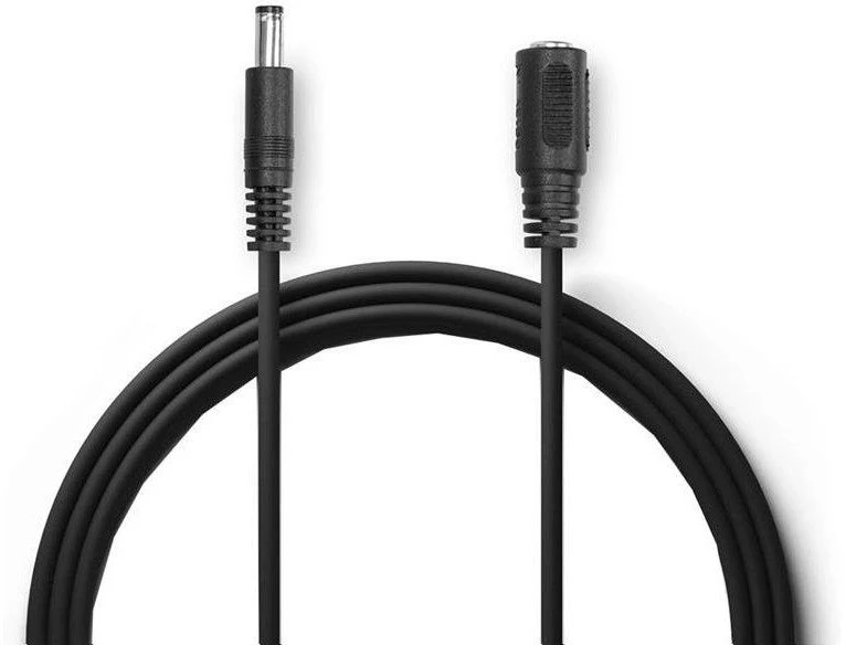 EZVIZ lauko ilginimo maitinimo kabelis IP kameroms/ 1× DC 5,5 mm kištukas/ 1× DC 5,5 mm lizdas/ ilgis 5 m/ juodas