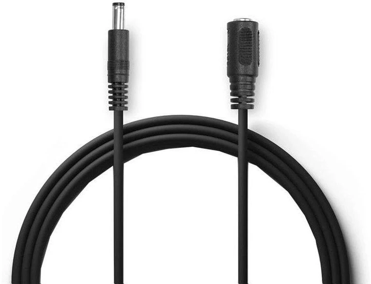 EZVIZ lauko ilginimo maitinimo kabelis IP kameroms/ 1× DC 5,5 mm kištukas/ 1× DC 5,5 mm lizdas/ ilgis 5 m/ juodas