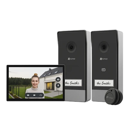 Telefonspynės komplektas EZVIZ CS-HP7 (3MP, 1 ekranas, 2 telefonspynės)