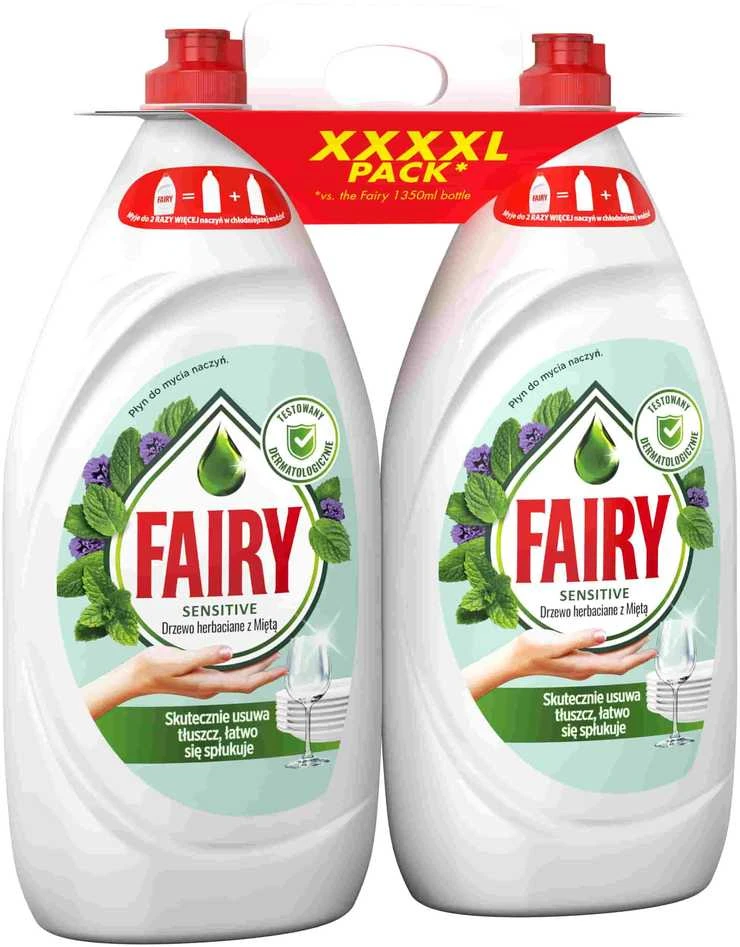 Indų ploviklis Fairy Tea Tree & Mint, 2700 ml