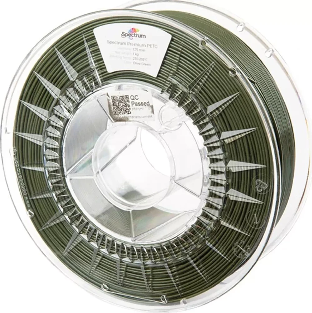 Spectrum Filament Premium PET-G 1000g, olive žalias, EOL