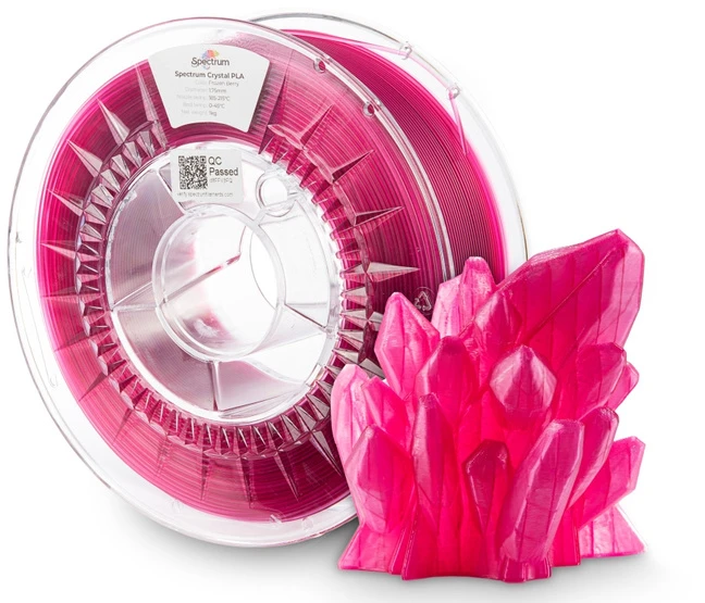 Spectrum PLA Crystal siūlas 1.75mm 1kg - Frozen Berry
