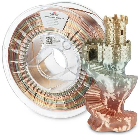 Spectrum 3D siūlas, PLA šilko vaivorykštė, 1,75 mm, 1000 g, 81021, senovinis