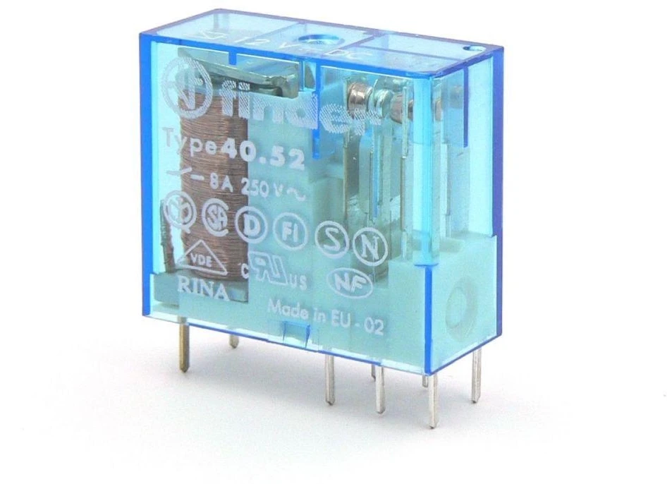 „Finder“ miniatiūrinė relė 2P 8A 24 V DC 40.52 (40.52.9.024.0000)