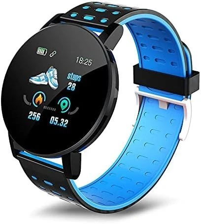 Smartband iWear Fitnesa priedai Smart Band 119s Plus Fitness Tracker Heart Rate & Sleep Monitorius Juodas Baltas IWEAR-19S-BLWH
