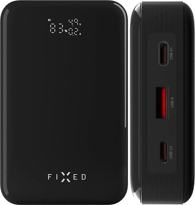 Fixed Ištaisyta | Zen 20 Pro su LCD ekranu Power bank | FIXZENP-20-BK | 20000 mAh | Juodas