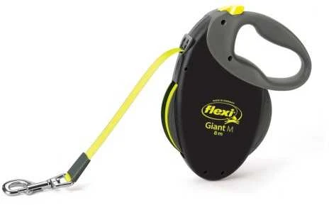 Flexi Giant Automatinis juostinis pavadėlis, 8 m / šunims iki 25kg / spalva: juoda ir pilka