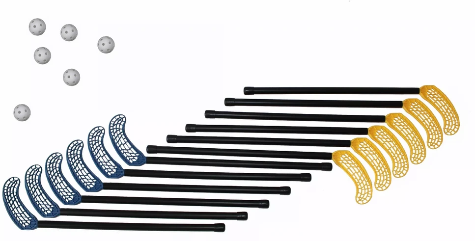 Acito Floorball sticks set: 12 sticks (85 cm)&3balls