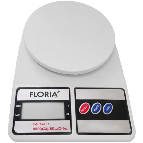 Virtuvinės svarstyklės Floria ZLN9075 Virtuvinės svarstyklės 10kg