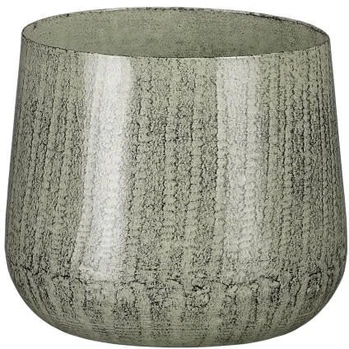 Gėlių vazonas Mica Benson 1071766 metalinis Ø 12 cm pilkas