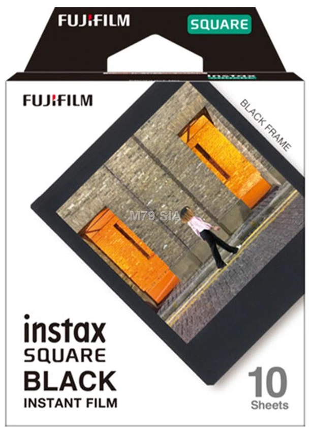 Fujifilm | Instax Square Momentinis filmas Juodas | Blizgus | Kiekis 10