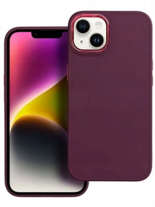 Dėklas Fusion Accessories Fusion Frame back case silicone for Xiaomi Redmi 12 4G 12 5G violetinė