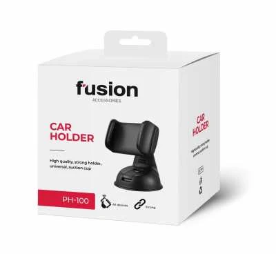 Fusion Accessories Fusion PH-100 automobilinis laikiklis priekiniam stiklui arba skydeliui juodas