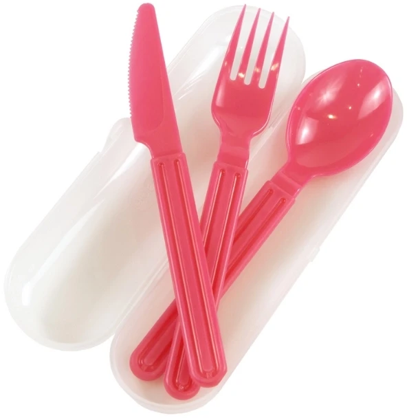 GioStyle Cutlery set in transparent box Foody assorted transparent/mėlynas/žalias/pink (116465615)