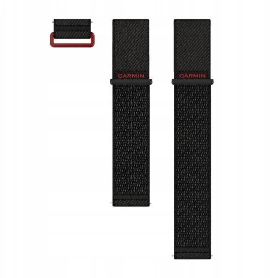 „Garmin“ greito atlaisvinimo apyrankės (24 mm), Juodas „ComfortFit“ nailonas