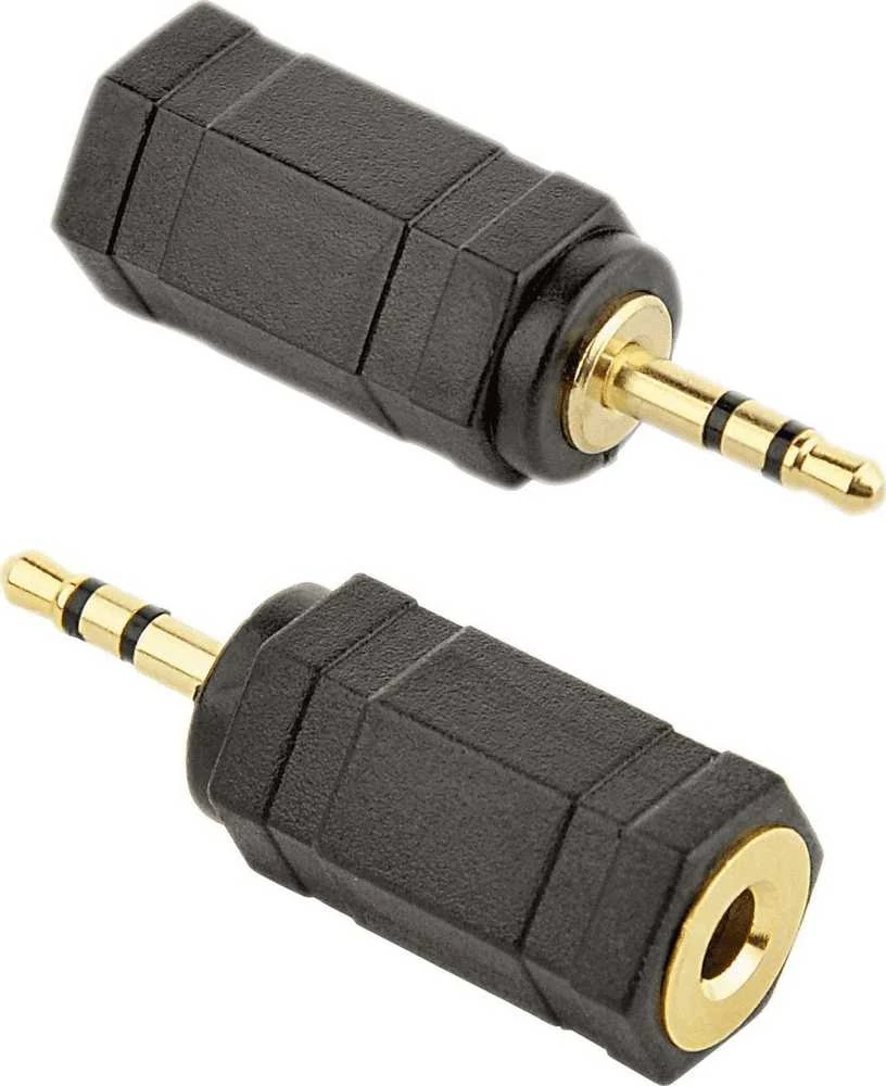 Stereo lizdas, 2,5 mm į lizdą, 3,5 mm Gembird adapteris