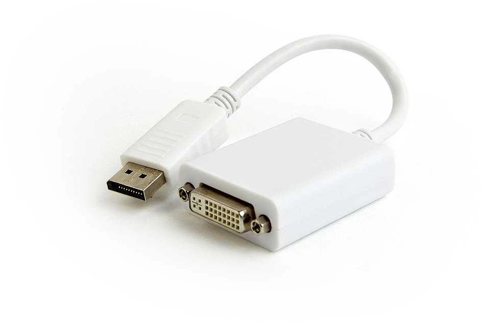 GEMBIRD A-DPM-DVIF-03-W Gembird Displayport v1.2 kištukas į DVI (24+5 kištuką) kištuką, baltas