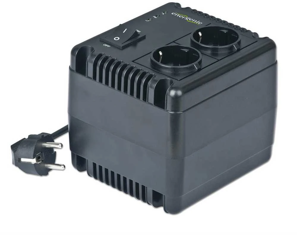 GEMBIRD EG-AVR-1001 Energenie Automatinis kintamosios srovės įtampos reguliatorius ir stabilizatorius, LED, 230 V AC, 1000 VA