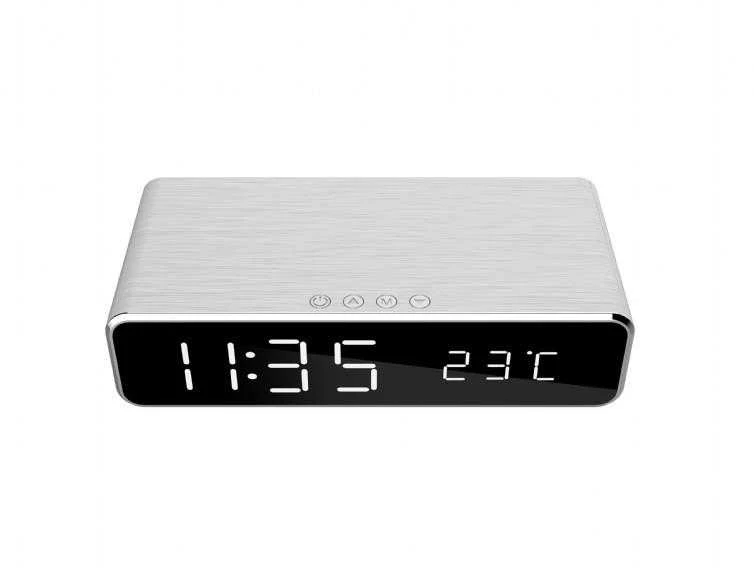 GEMBIRD DAC-WPC-01-S skaitmeninis žadintuvas su belaidžio įkrovimo funkcija