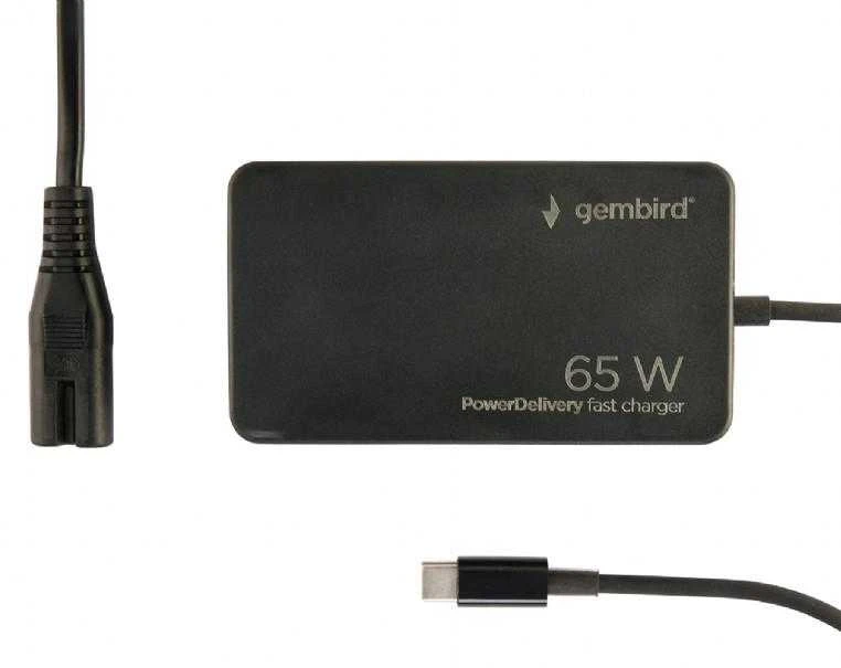 Gembird 65W | Maitinimo tiekimas | GaN | USB-C