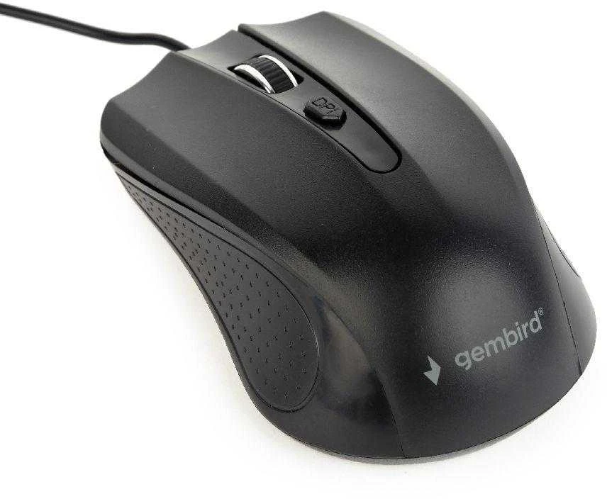GEMBIRD MUS-4B-01 optinė pelė 1200DPI USB Juodas 1.35m kabelio ilgis