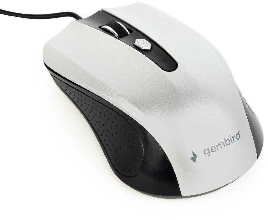Gembird | Pelė | MUS-4B-01-BS | Standard | USB | Juodas/ sidabrinis