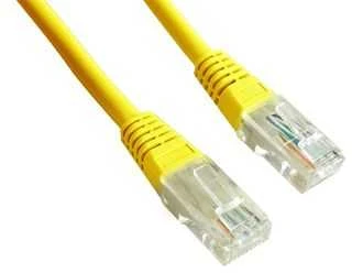 GEMBIRD CAT5e UTP Patch laidas geltonas 0,5m