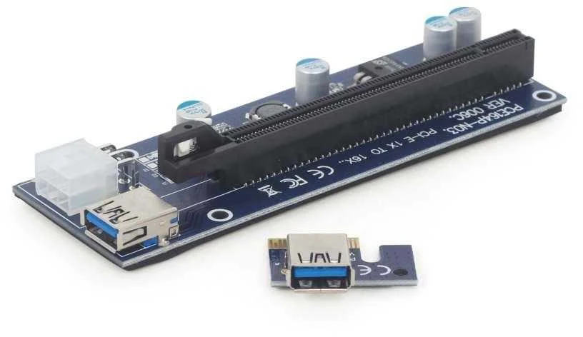 GEMBIRD RC-PCIEX-03 Gembird PCI Express Riser kortelė (6 kontaktų maitinimo jungtis)