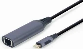 GEMBIRD A-USB3C-LAN-01 USB type-C Gigabit tinklo adapteris space pilkas