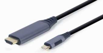 GEMBIRD CC-USB3C-HDMI-01-6 USB Type-C į HDMI ekrano adapterio kabelis space pilkas 1,8m