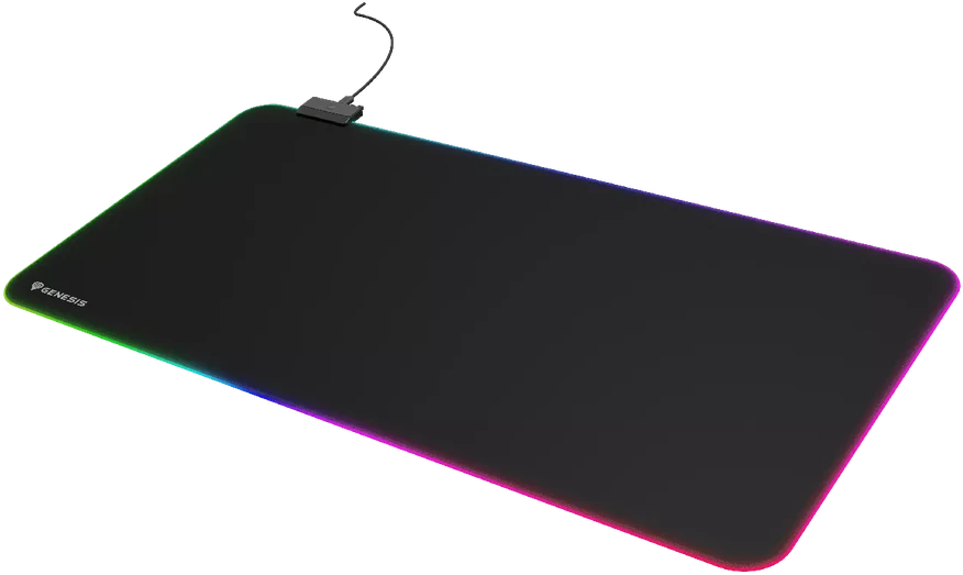 Genesis Pelės kilimėlis | Boron 500 XXL RGB | Pelė pad | 400 x 800 x 4 mm | Juodas