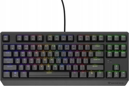 Klaviatūra žaidimams Genesis Thor 230 Outemu Raudona su laidu mechaninė su pašvietimu juoda